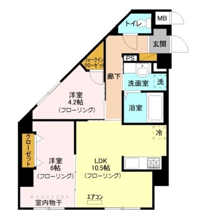 ラフレ東川口の物件間取画像